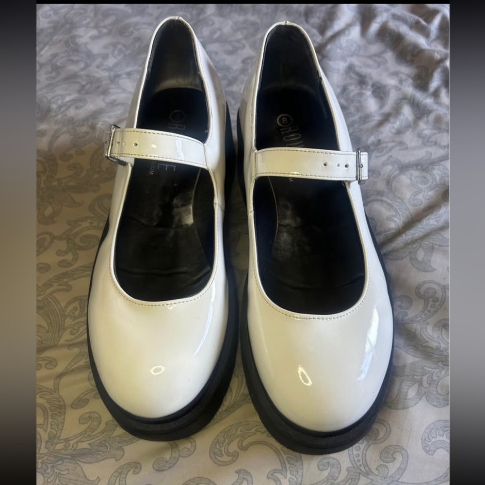Classic White Mary Jane Rouge Helium Shoes